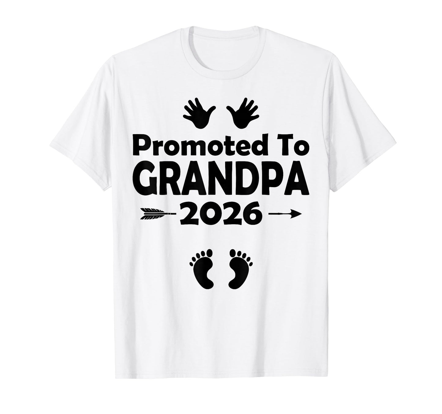 Promoted To Be Grandpa Est 2026 Pregnancy T-Shirt - Novelty Apparel Unisex - T-Shirt, Sweatshirt, Hoodie