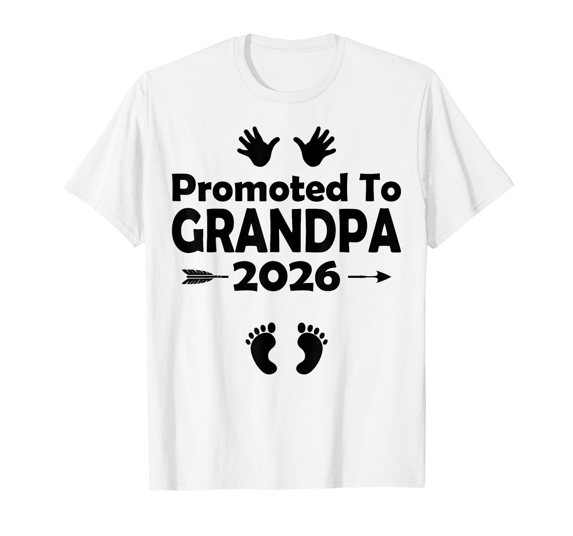 Promoted To Be Grandpa Est 2026 Pregnancy T-Shirt - Novelty Apparel Unisex - T-Shirt, Sweatshirt, Hoodie