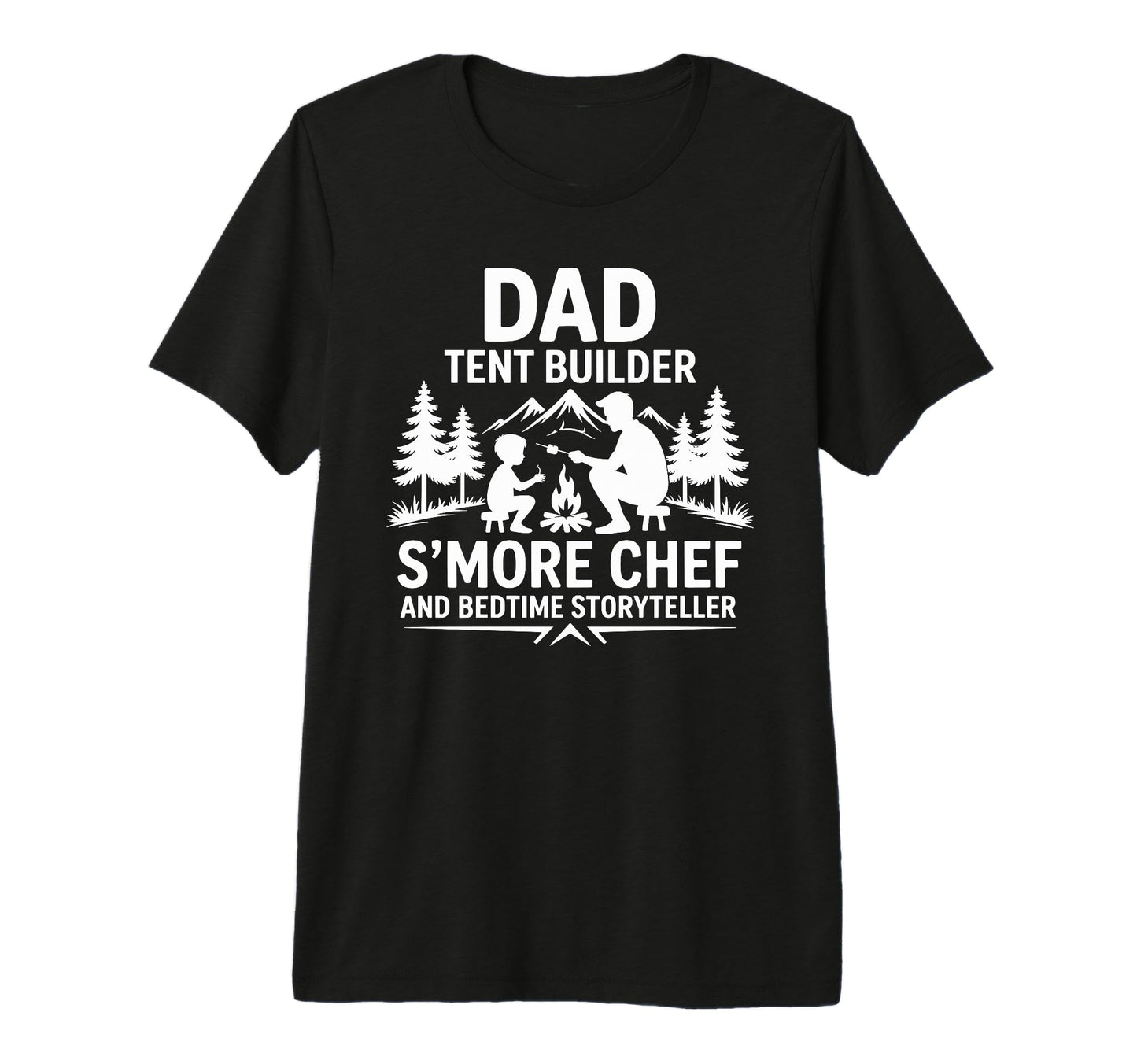 Funny Camping Dad Camper And Nature T-Shirt - Minimalist Print Unisex - T-Shirt, Sweatshirt, Hoodie