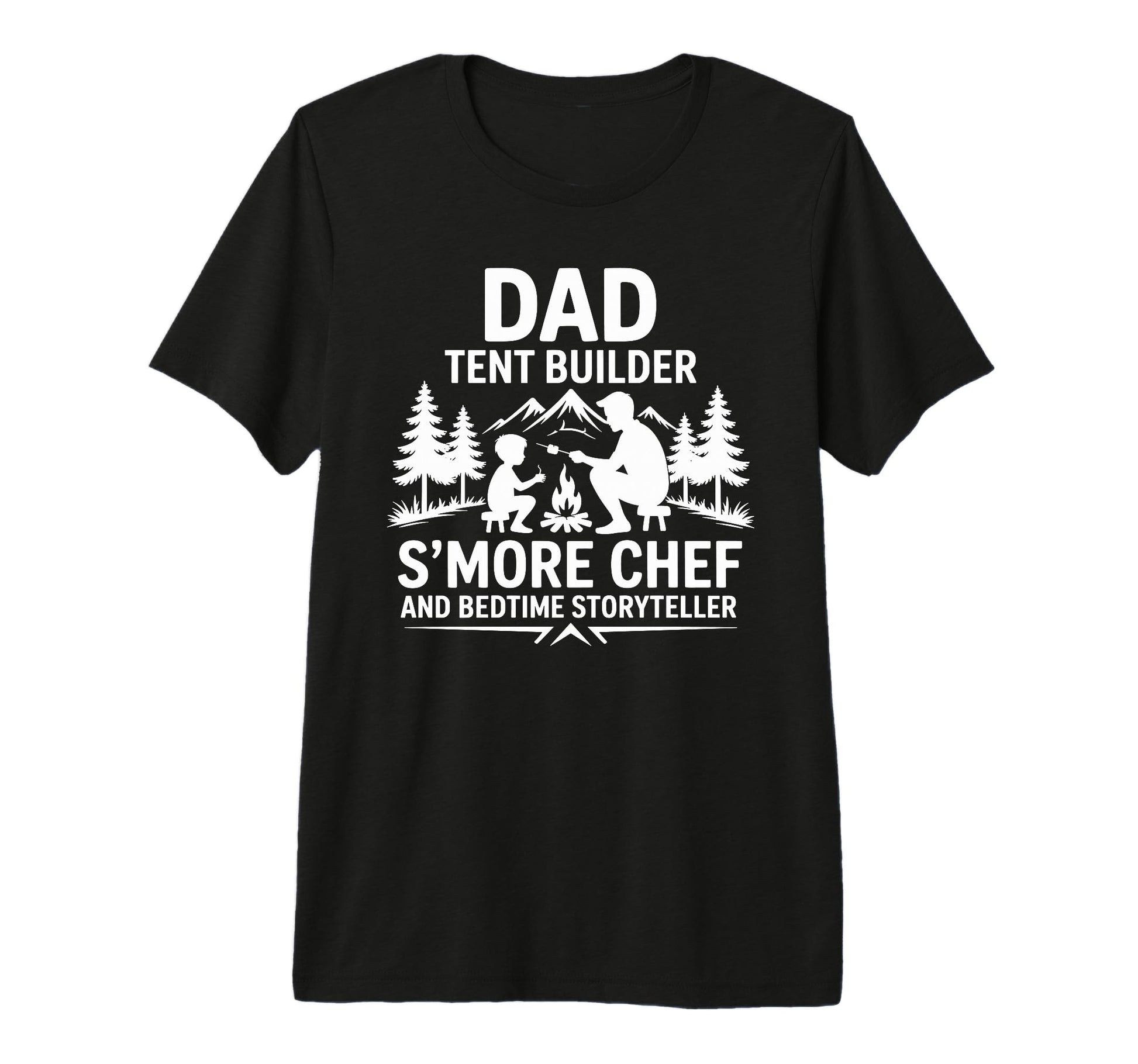 Funny Camping Dad Camper And Nature T-Shirt - Minimalist Print Unisex - T-Shirt, Sweatshirt, Hoodie