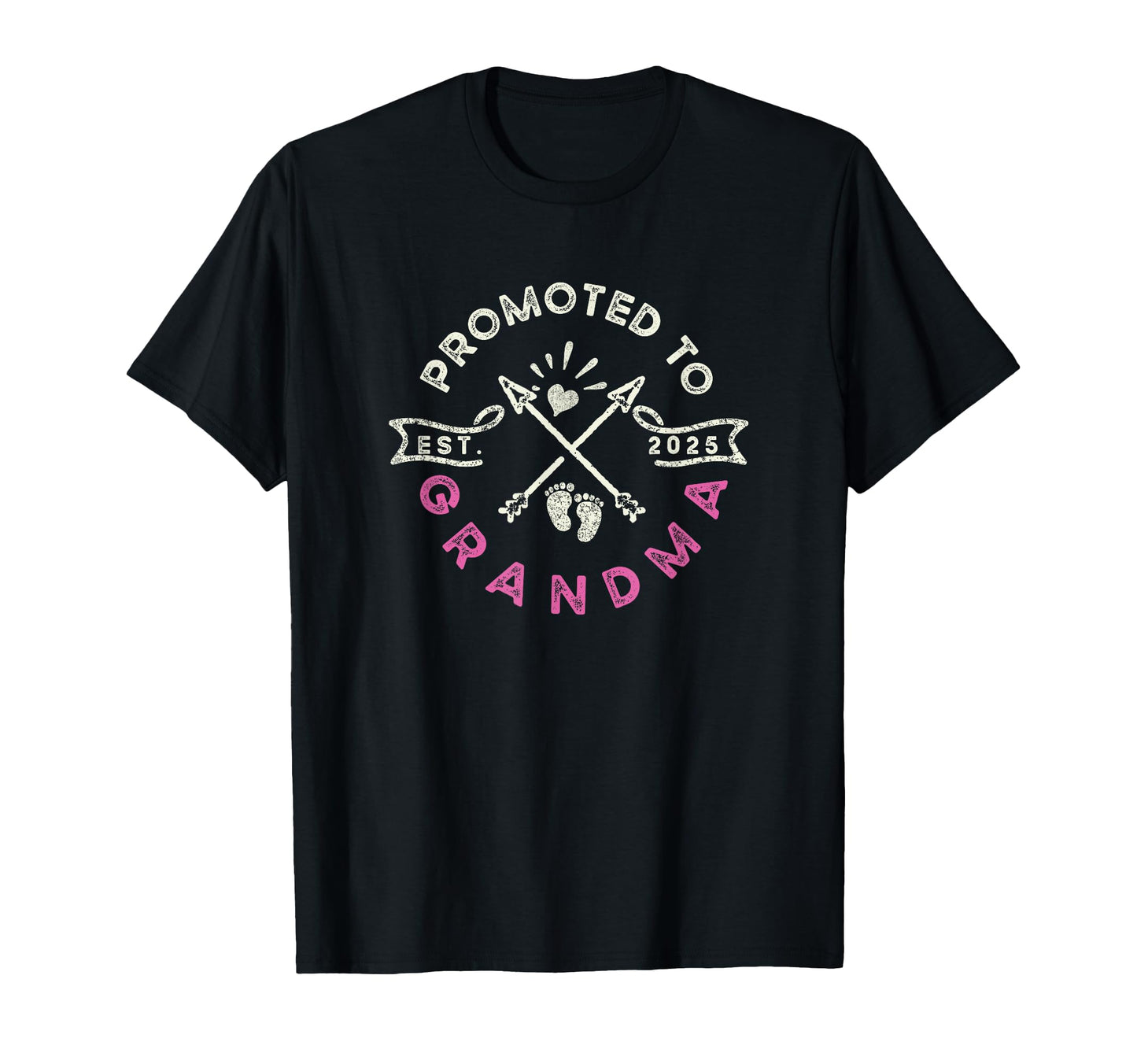 Promoted To Grandma Est 2025 New Grandpa T-Shirt - Custom Art Print Unisex - T-Shirt, Sweatshirt, Hoodie