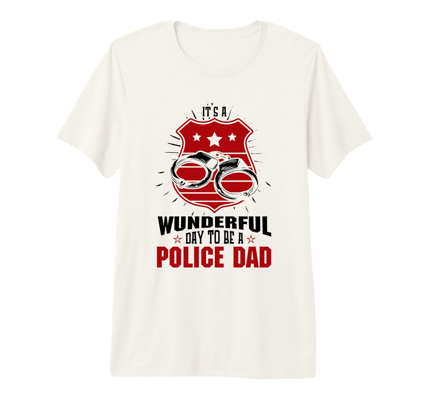 Mens Thin Blue Line Its Wunderful Day T-Shirt - Minimalist Print Men Women - T-Shirt, Sweatshirt, Hoodie