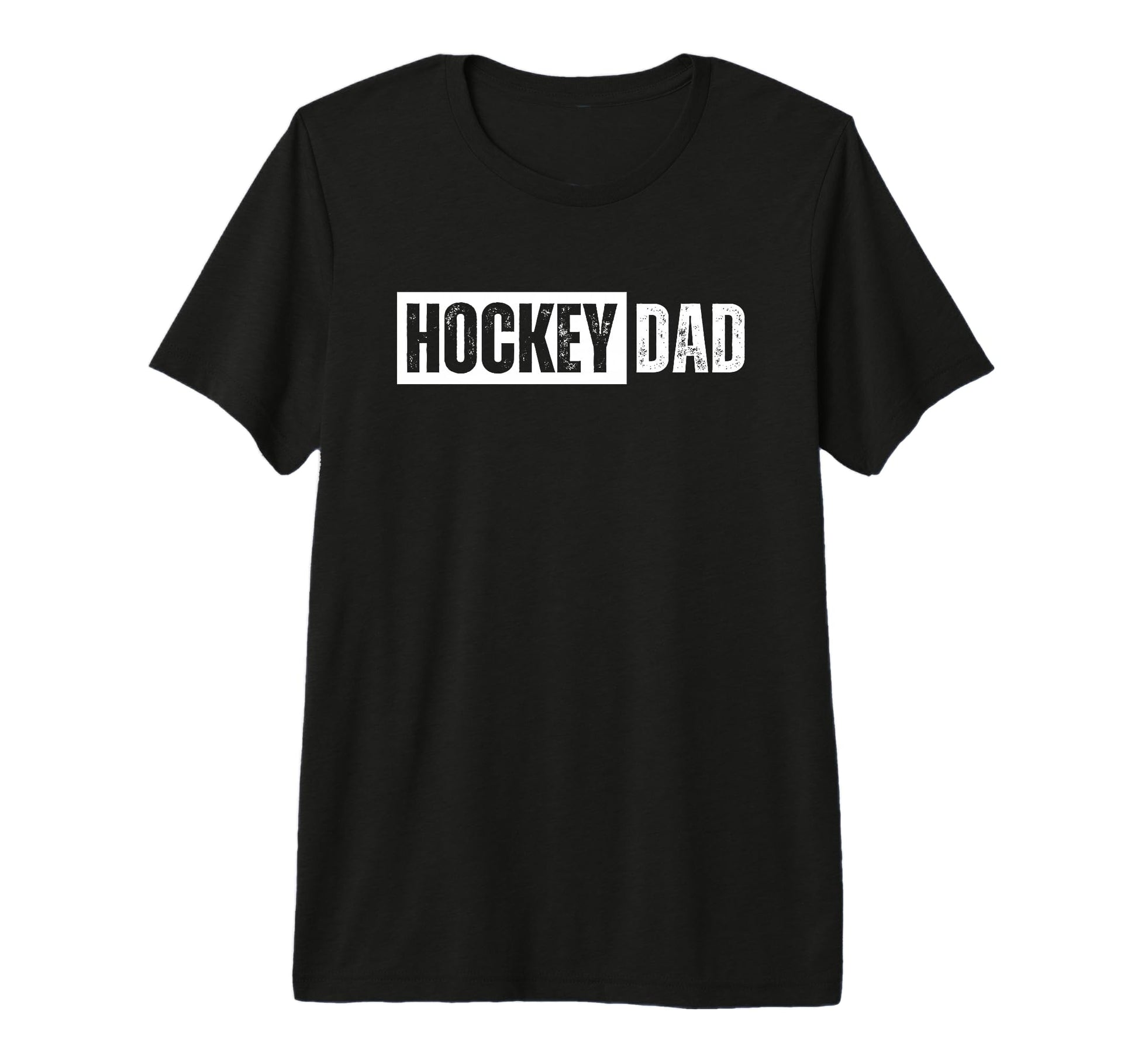 Mens Hockey Dad Tri Blend T-Shirt - Custom Art Print Unisex - T-Shirt, Sweatshirt, Hoodie
