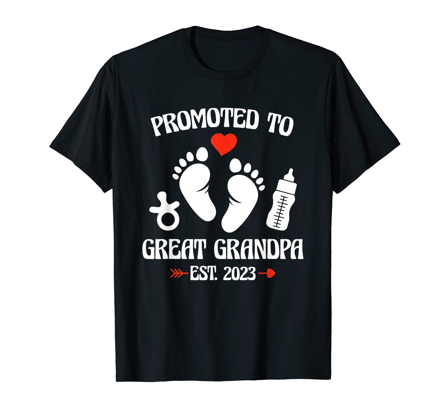 Mens Promoted To Great Grandpa 2023 T-Shirt - Aesthetic Graphic Men Women - T-Shirt, Sweatshirt, Hoodie