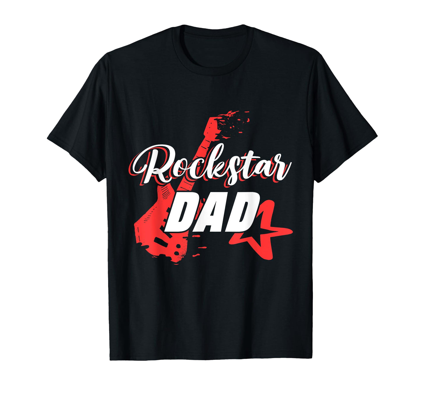 Mens Rockstar Birthday Rock Star Dad T-Shirt - Minimalist Print Men Women - T-Shirt, Sweatshirt, Hoodie