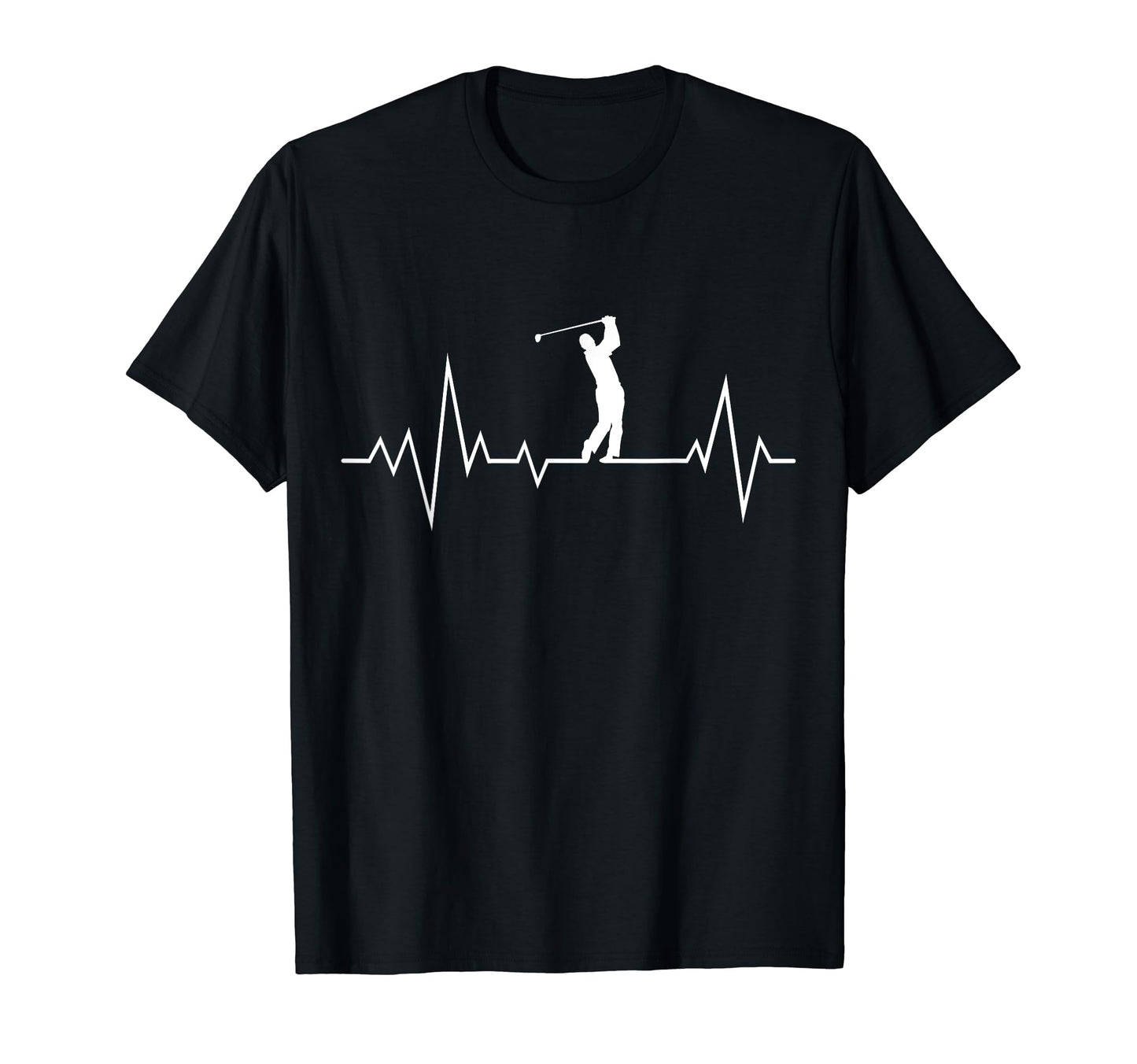 Love Golf Heartbeat Dad Grandpa T-Shirt - Trendy Graphic for Adults - T-Shirt, Sweatshirt, Hoodie