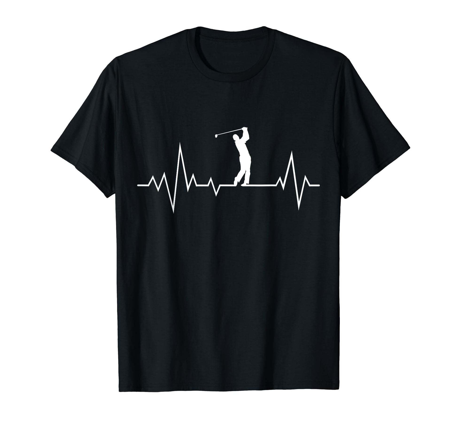 Love Golf Heartbeat Dad Grandpa T-Shirt - Trendy Graphic for Adults - T-Shirt, Sweatshirt, Hoodie