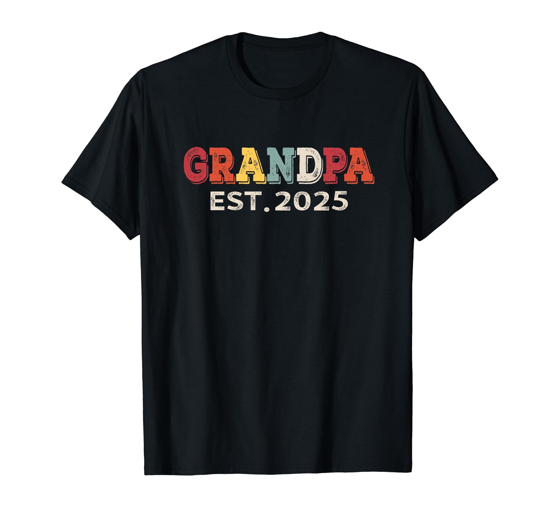 Grandpa Est 2025 Promoted To Grandpa T-Shirt - Custom Art Print Men Women - T-Shirt, Sweatshirt, Hoodie