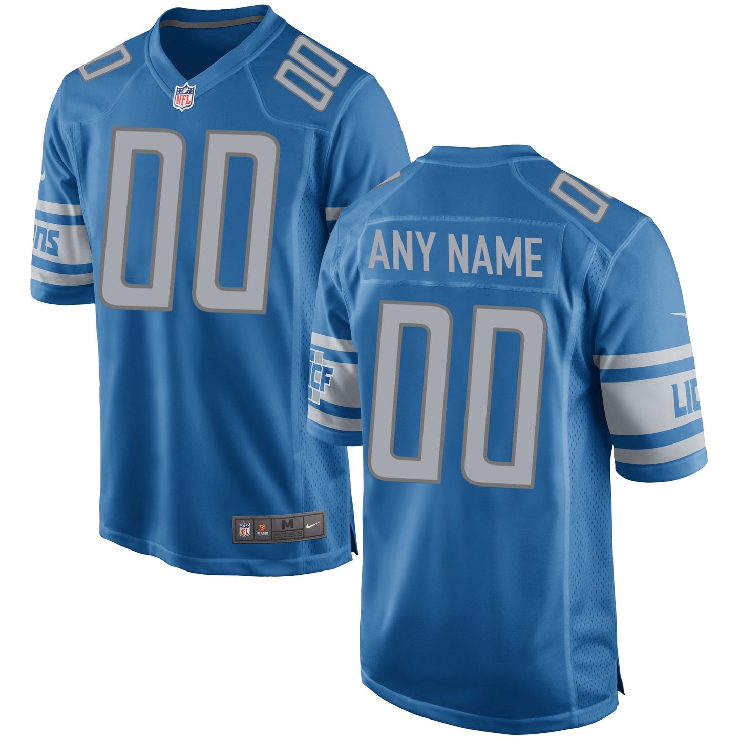 Custom Detroit Lions Jersey football jersey product view 1