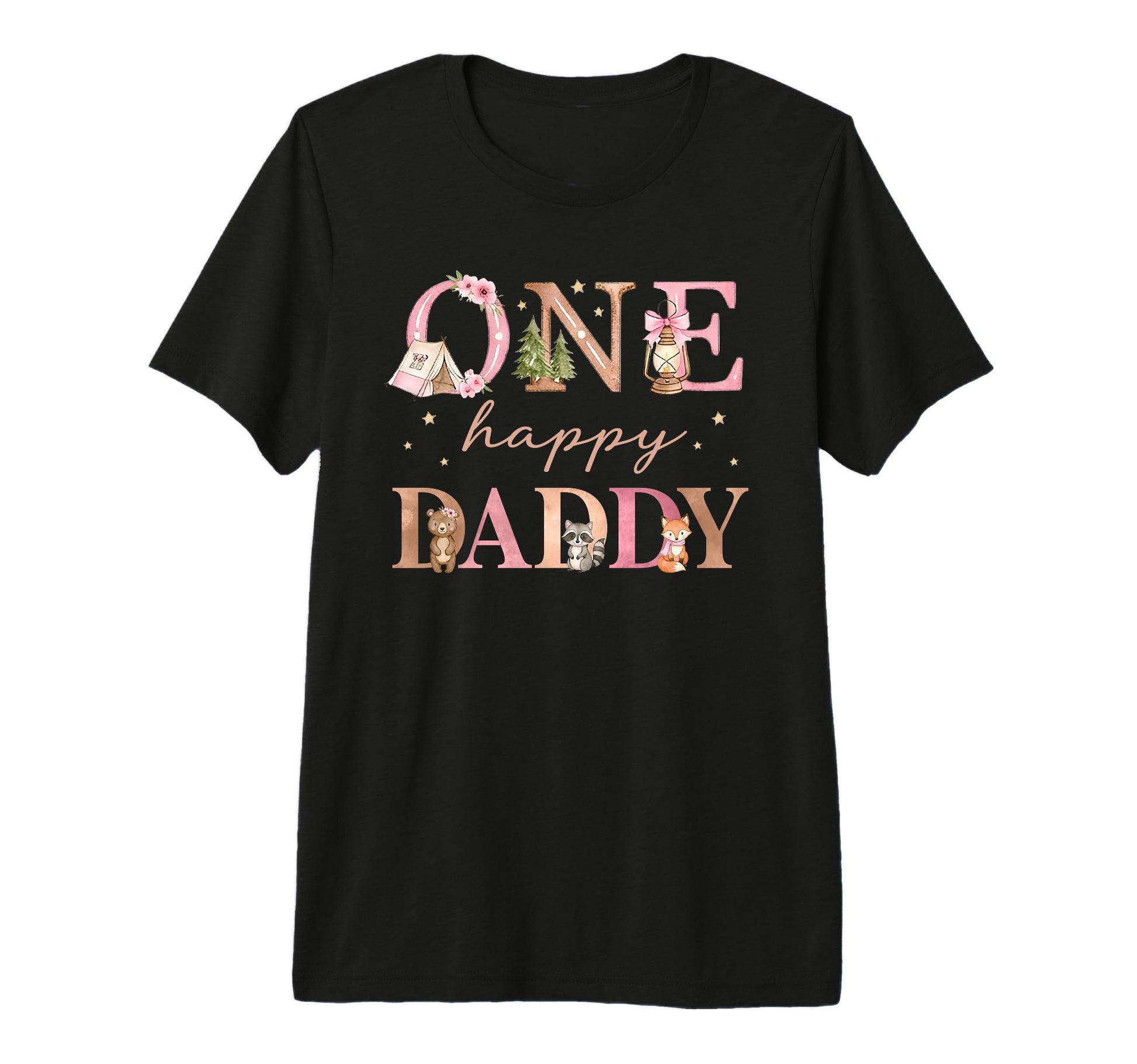 Mens One Happy Daddy Camper 1St T-Shirt - Casual Everyday Wear Men Women - T-Shirt, Sweatshirt, Hoodie