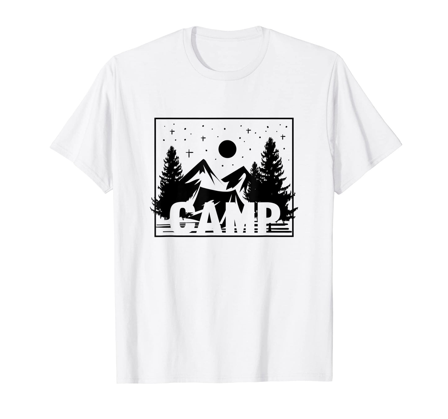 Camper Hiking Mountains Adventure T-Shirt - Minimalist Print for Adults - T-Shirt, Sweatshirt, Hoodie