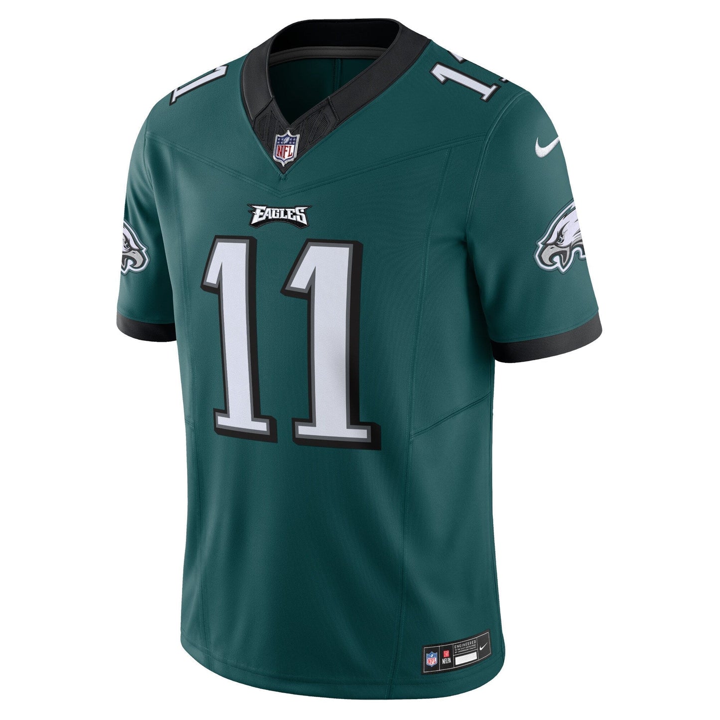 A.J. Brown Philadelphia Eagles Vapor F.U.S.E. Limited Jersey - Green football jersey product view 2