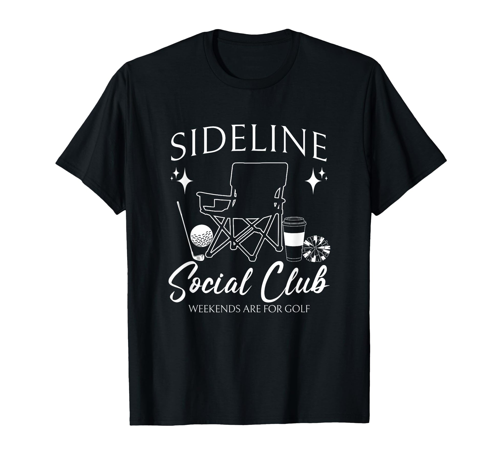 Sideline Social Club Golf Mom Game Day T-Shirt - Custom Art Print Unisex - T-Shirt, Sweatshirt, Hoodie