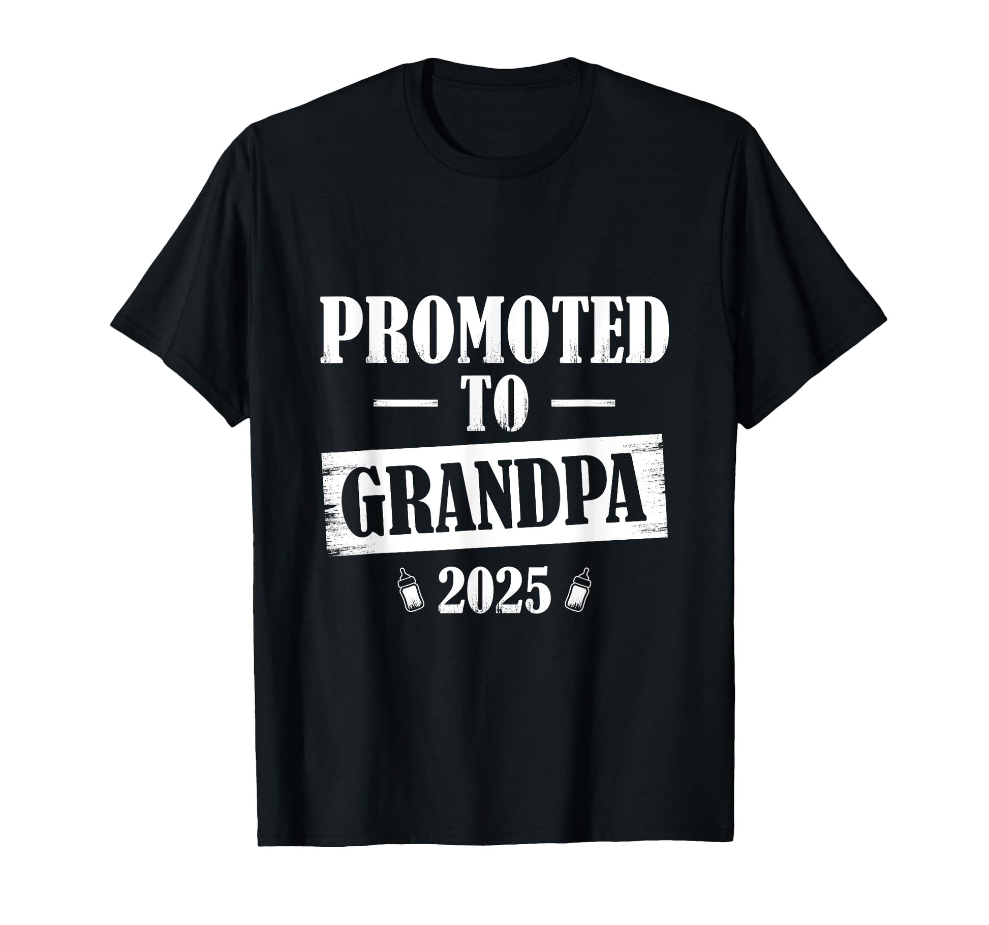 Mens Promoted To Grandpa 2025 T-Shirt - Novelty Apparel Unisex - T-Shirt, Sweatshirt, Hoodie