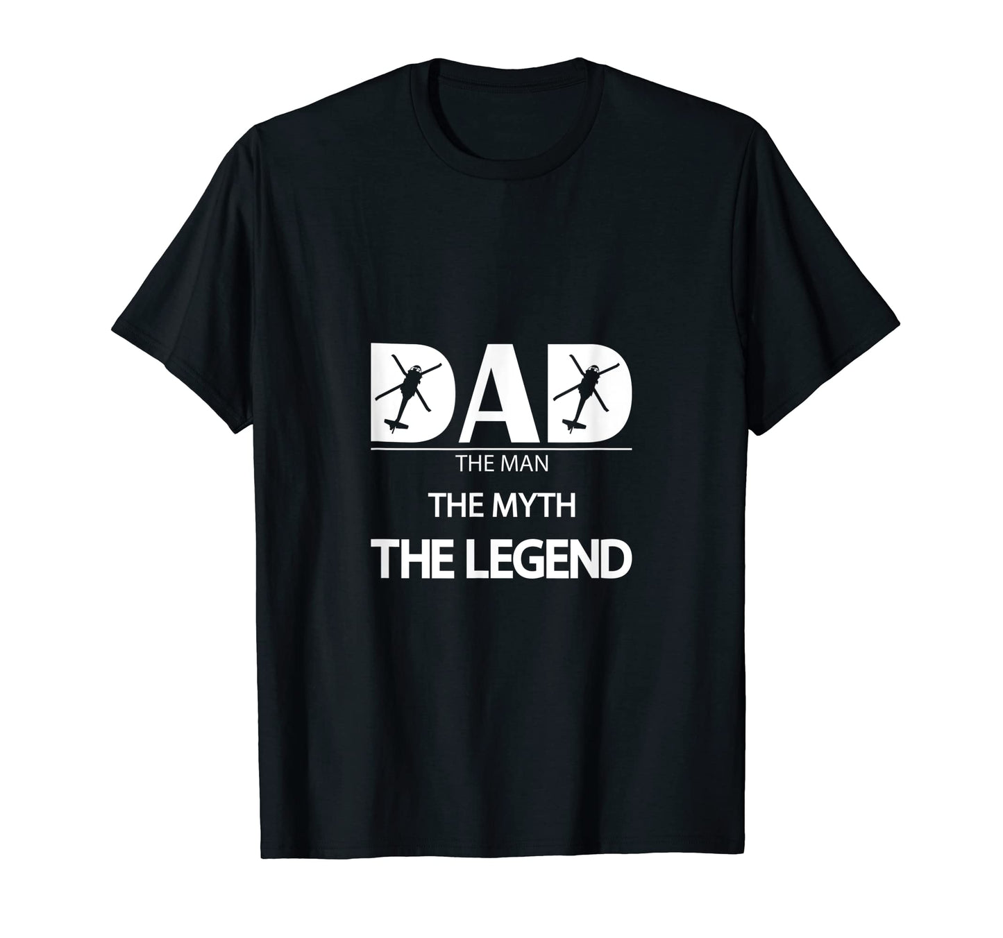 Uh 60 Blackhawk Helicopter Dad Myth T-Shirt - Graphic Print for Adults - T-Shirt, Sweatshirt, Hoodie