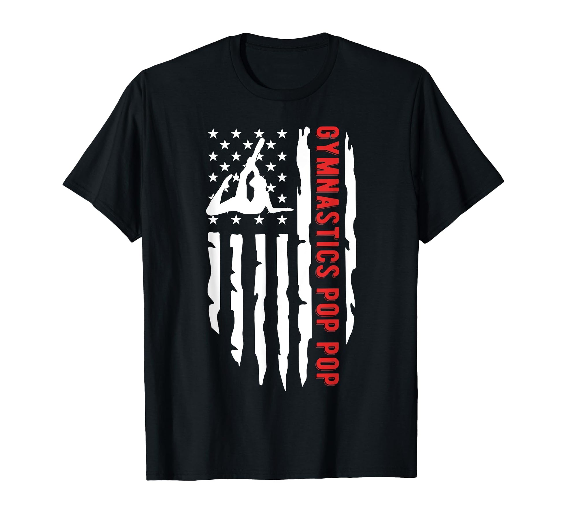 Gymnastics Pop Pop Us Flag Pop Pop T-Shirt - Aesthetic Graphic Men Women - T-Shirt, Sweatshirt, Hoodie
