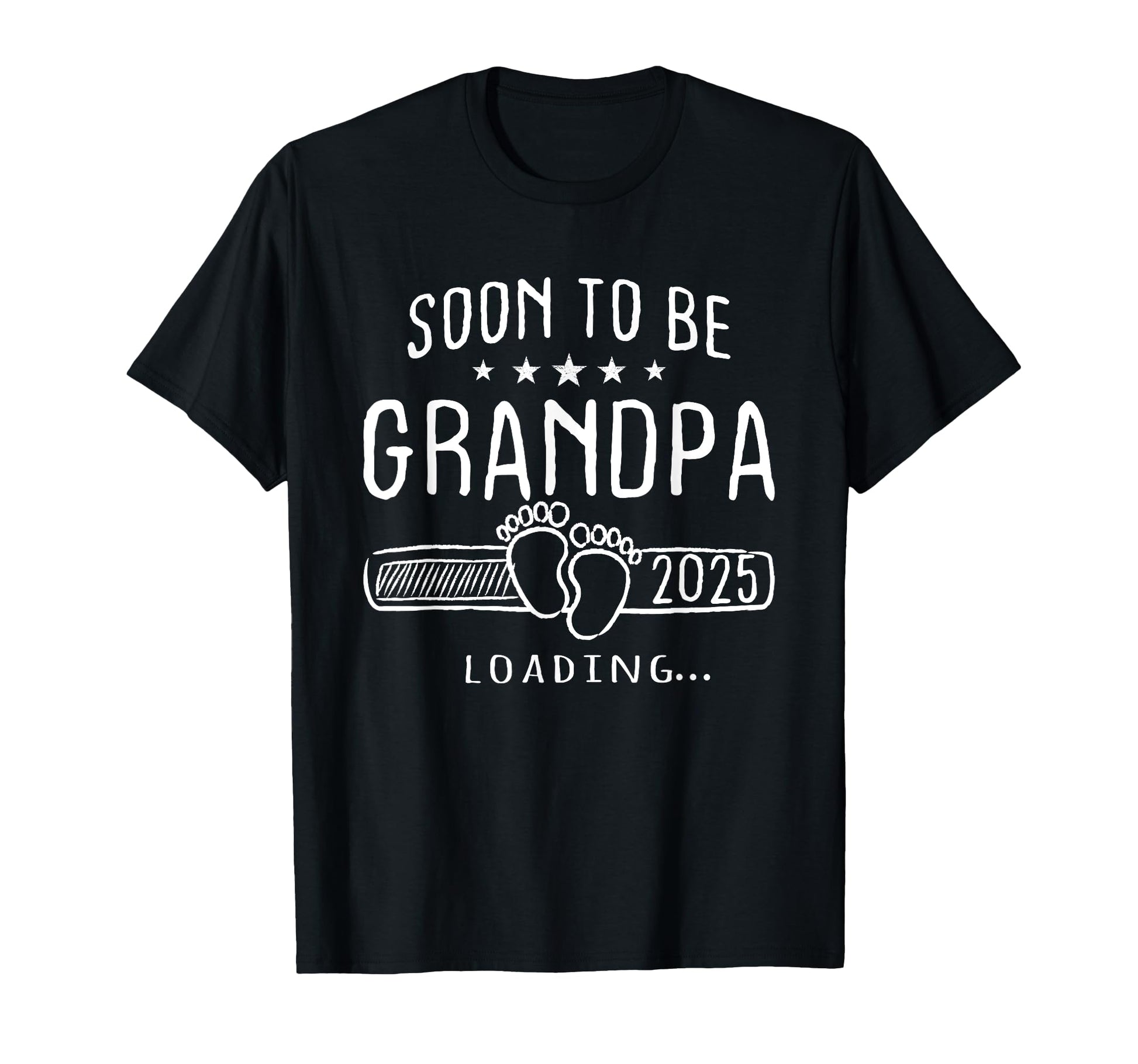 Soon To Be Grandpa 2025 Loading T-Shirt - Novelty Apparel Men Women - T-Shirt, Sweatshirt, Hoodie
