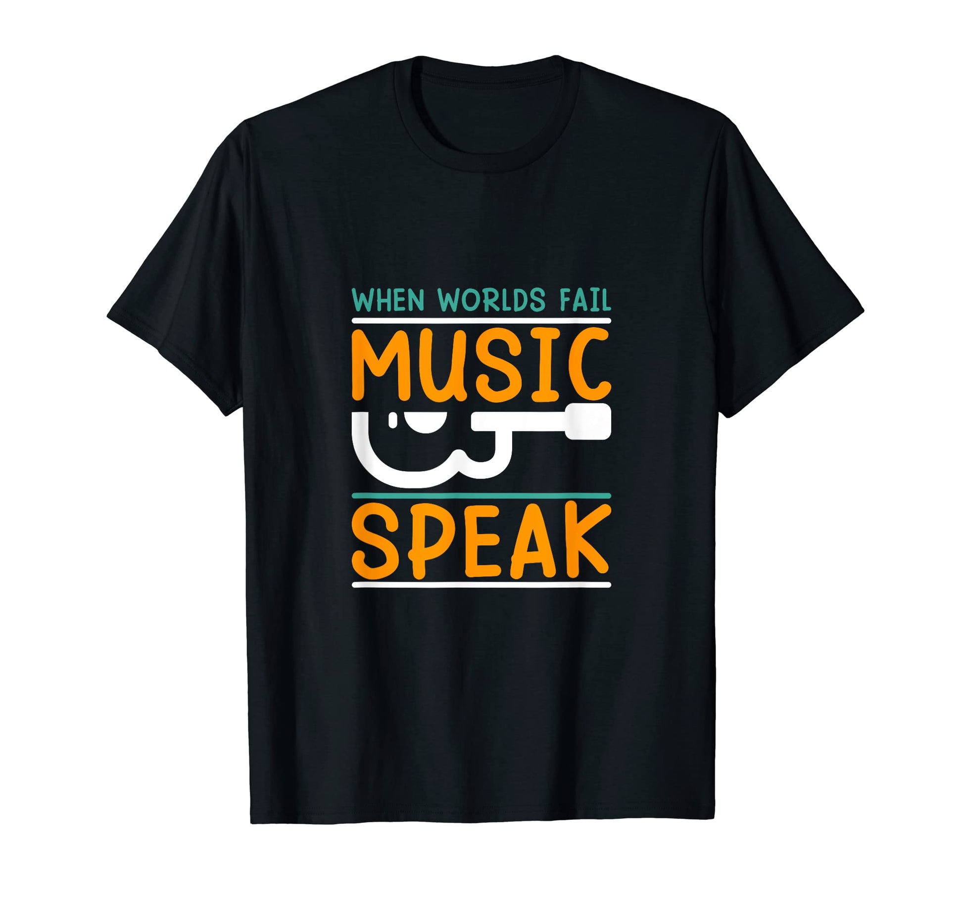 When Worlds Fail Music Speak Music T-Shirt - Custom Art Print for Adults - T-Shirt, Sweatshirt, Hoodie