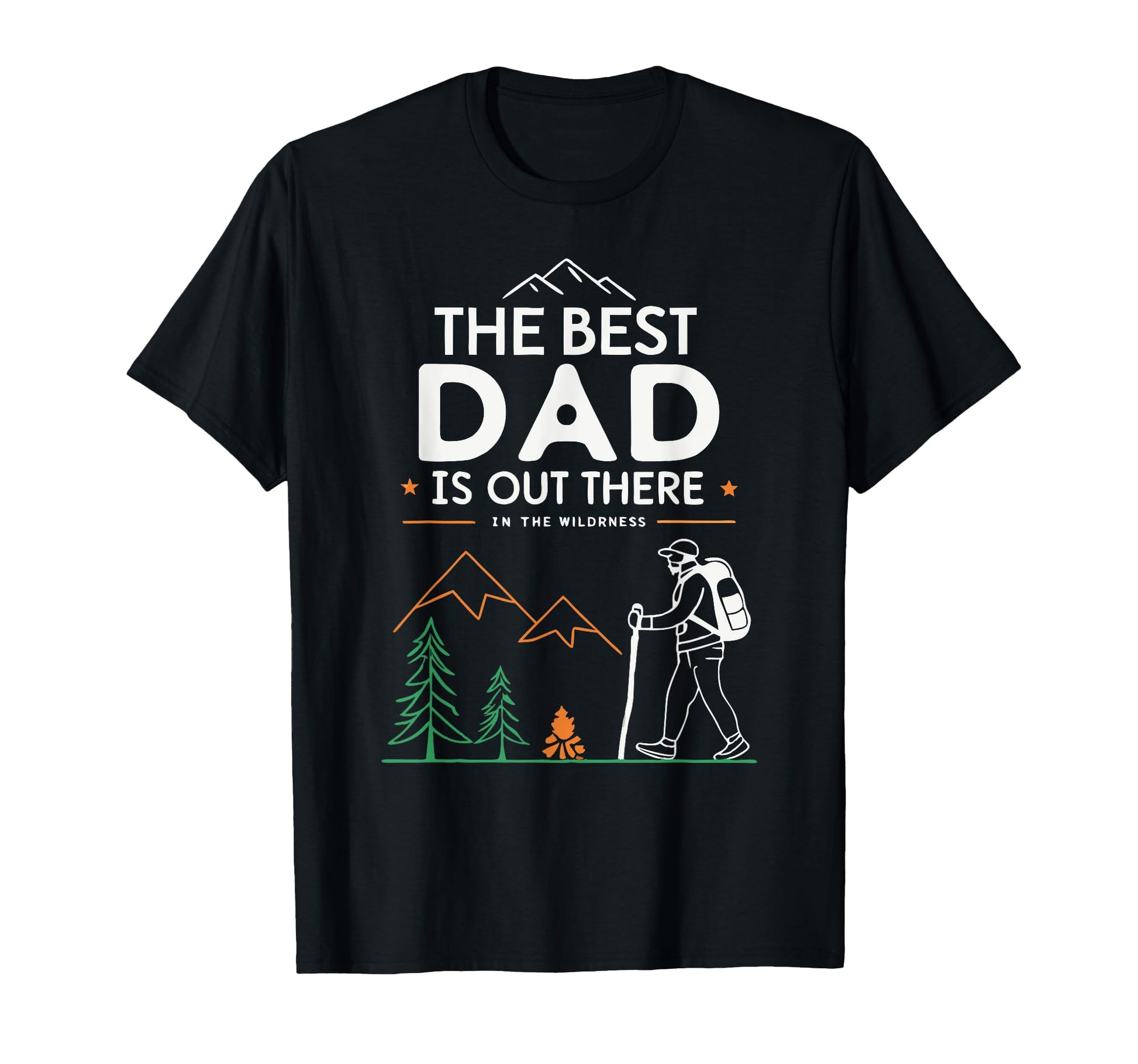 Best Dad Modern Fathers Day Mountain T-Shirt - Minimalist Print Men Women - T-Shirt, Sweatshirt, Hoodie