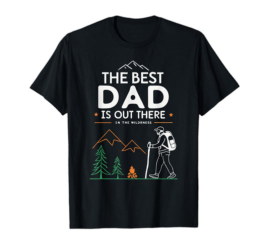 Best Dad Modern Fathers Day Mountain T-Shirt - Minimalist Print Men Women - T-Shirt, Sweatshirt, Hoodie