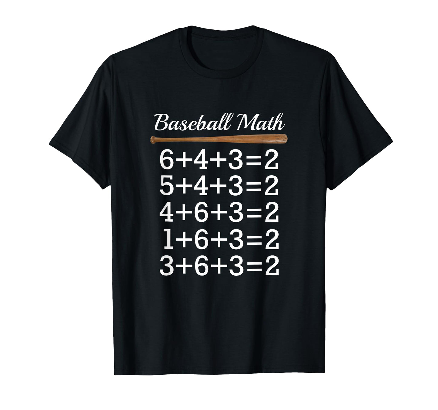 Baseball Math Double Play Baseball T-Shirt - Fun Novelty Design Unisex - T-Shirt, Sweatshirt, Hoodie