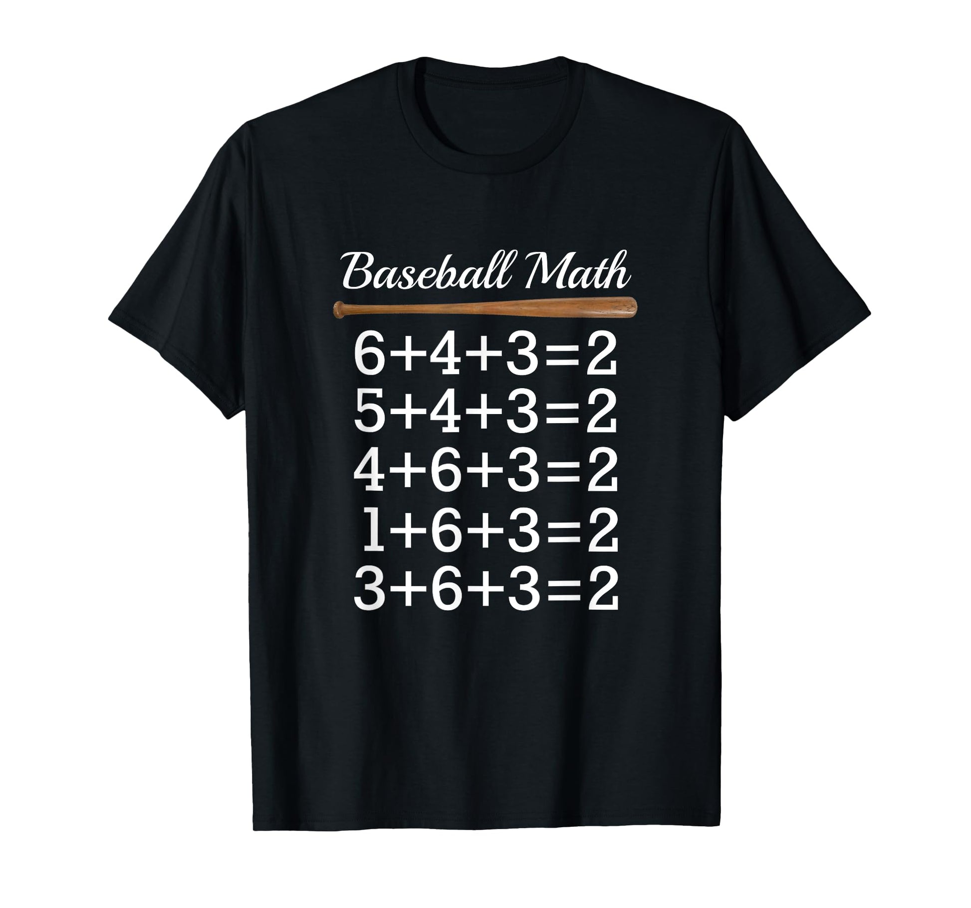 Baseball Math Double Play Baseball T-Shirt - Fun Novelty Design Unisex - T-Shirt, Sweatshirt, Hoodie