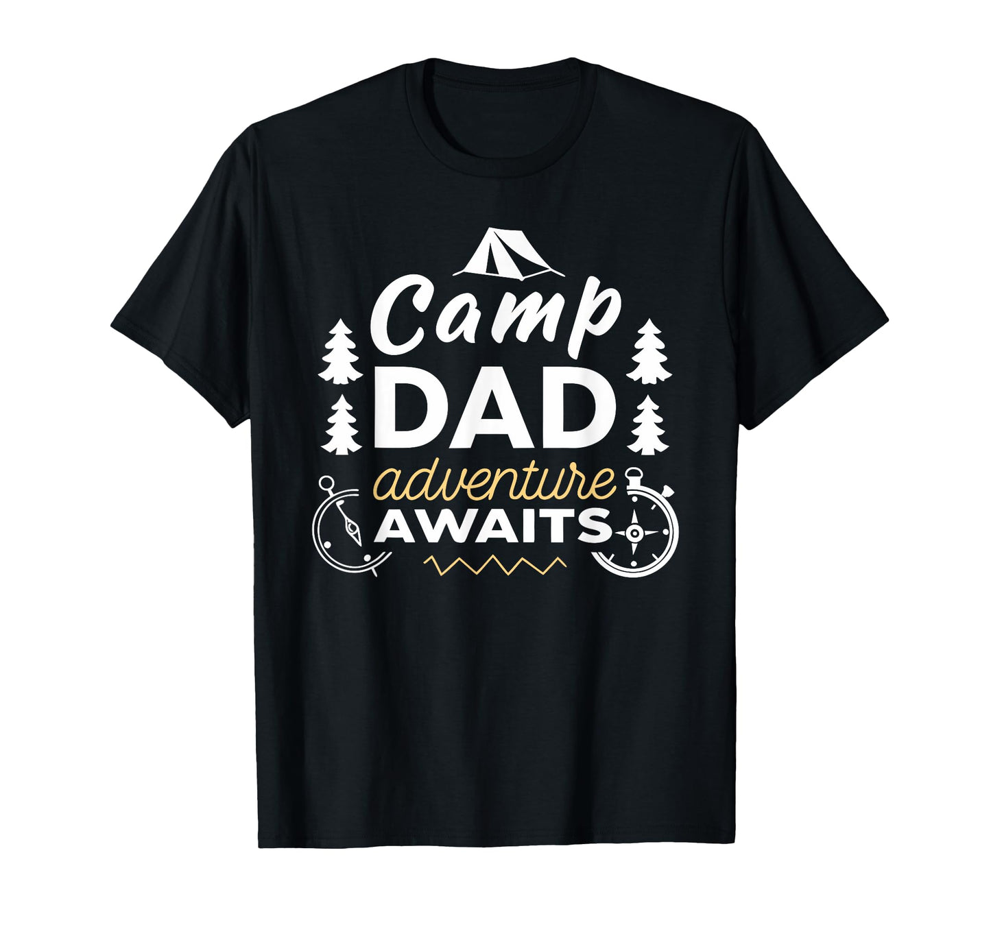 Fathers Day Adventure Awaits Camping T-Shirt - Aesthetic Graphic Unisex - T-Shirt, Sweatshirt, Hoodie