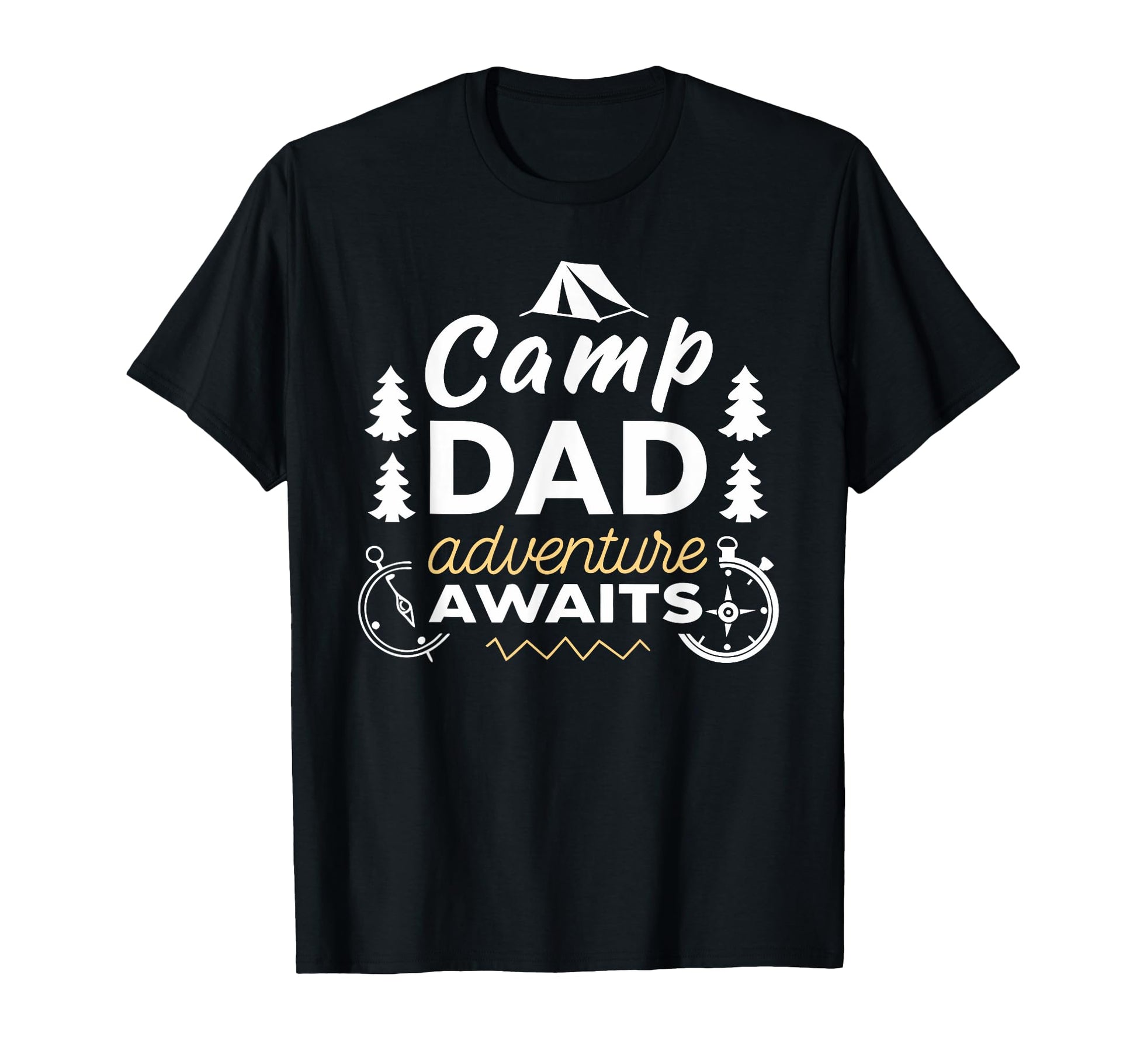 Fathers Day Adventure Awaits Camping T-Shirt - Aesthetic Graphic Unisex - T-Shirt, Sweatshirt, Hoodie