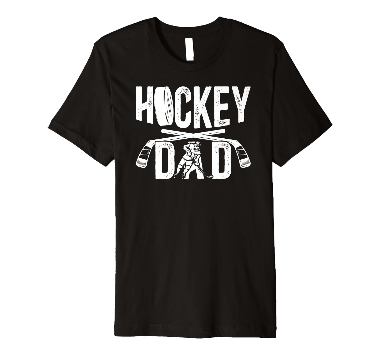 Mens Hockey Dad Proud Ice Hockey T-Shirt - Minimalist Print Men Women - T-Shirt, Sweatshirt, Hoodie