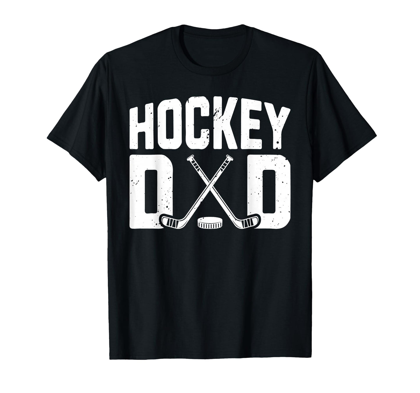 Hockey Dad Sticks Puck Lover Ice Hockey T-Shirt - Graphic Print Men Women - T-Shirt, Sweatshirt, Hoodie