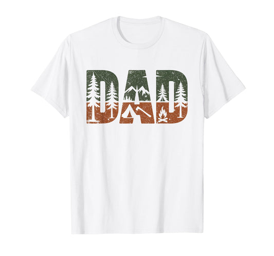 Camping Dad Bushcraft Outdoor Hiking T-Shirt - Unique Graphic Men Women - T-Shirt, Sweatshirt, Hoodie