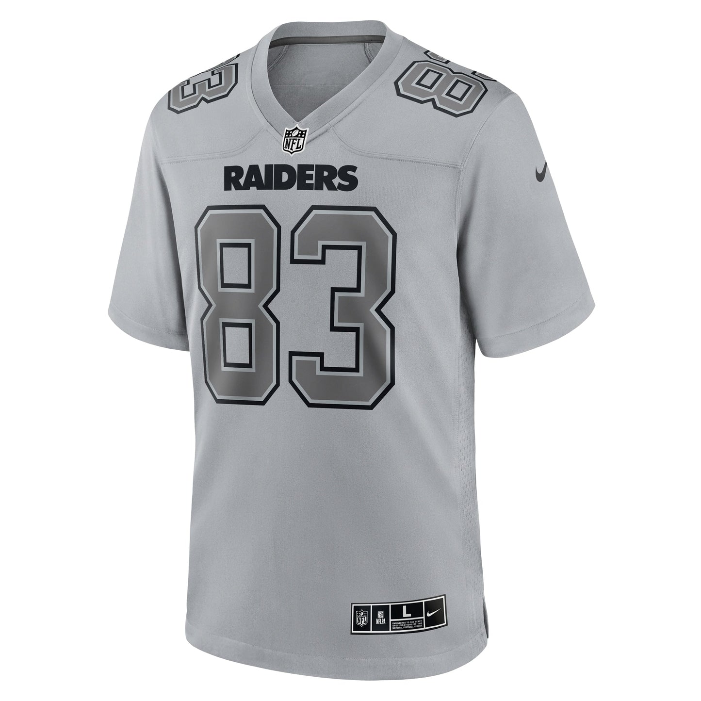 Darren Waller Las Vegas Raiders Atmosphere Fashion Game Jersey - Gray football jersey product view 2