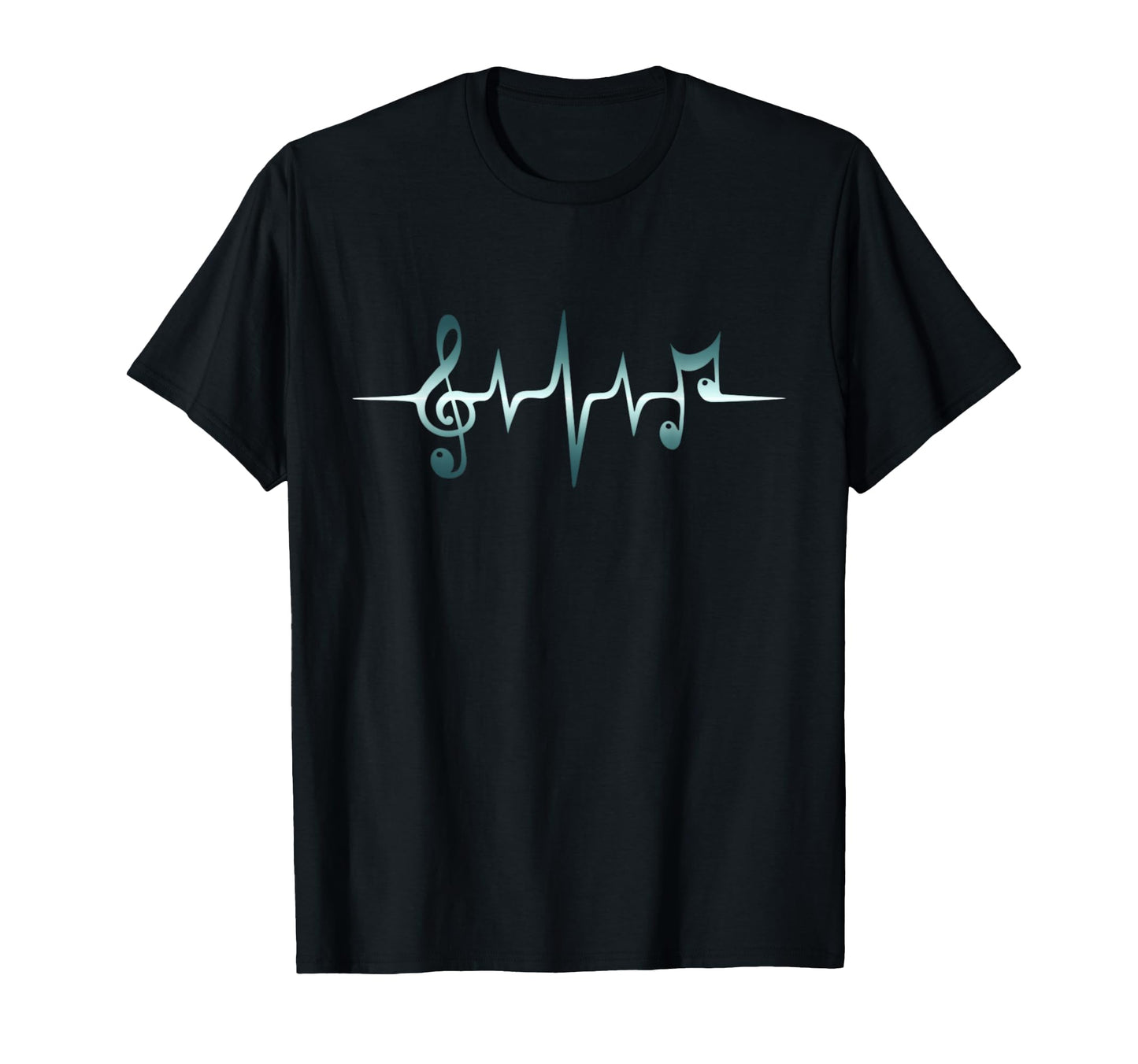 Music Note Treble Clef Pulse Heartbeat T-Shirt - Trendy Graphic for Adults - T-Shirt, Sweatshirt, Hoodie