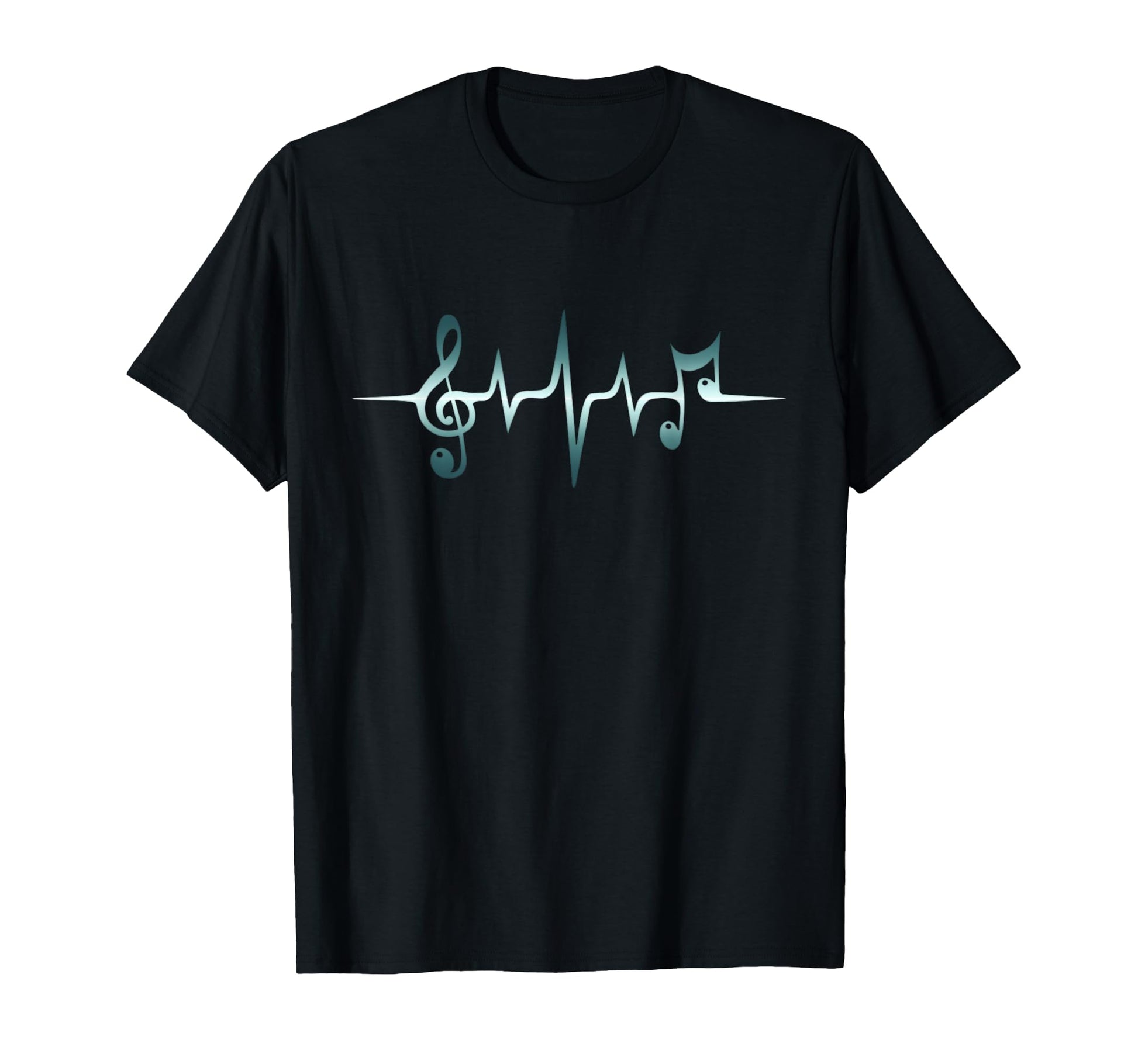 Music Note Treble Clef Pulse Heartbeat T-Shirt - Trendy Graphic for Adults - T-Shirt, Sweatshirt, Hoodie
