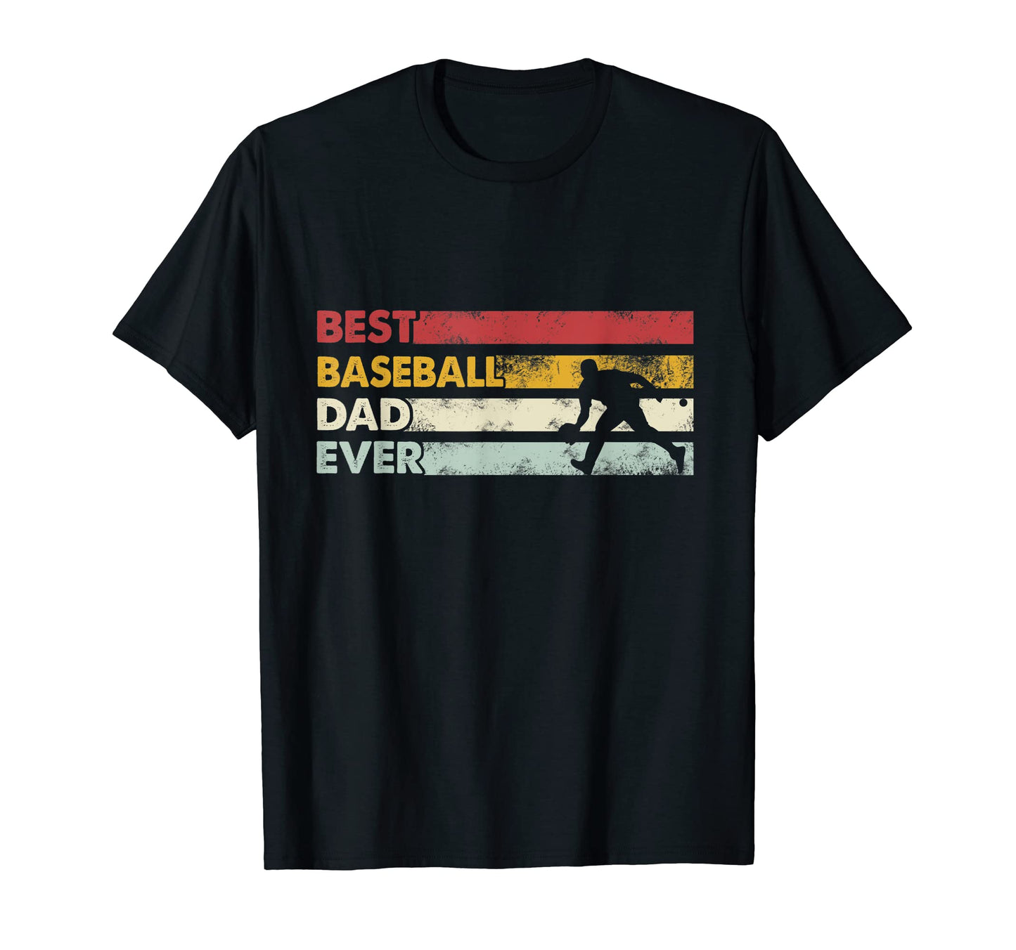 Best Dad Ever Father Baseball T-Shirt - Fun Novelty Design for Adults - T-Shirt, Sweatshirt, Hoodie