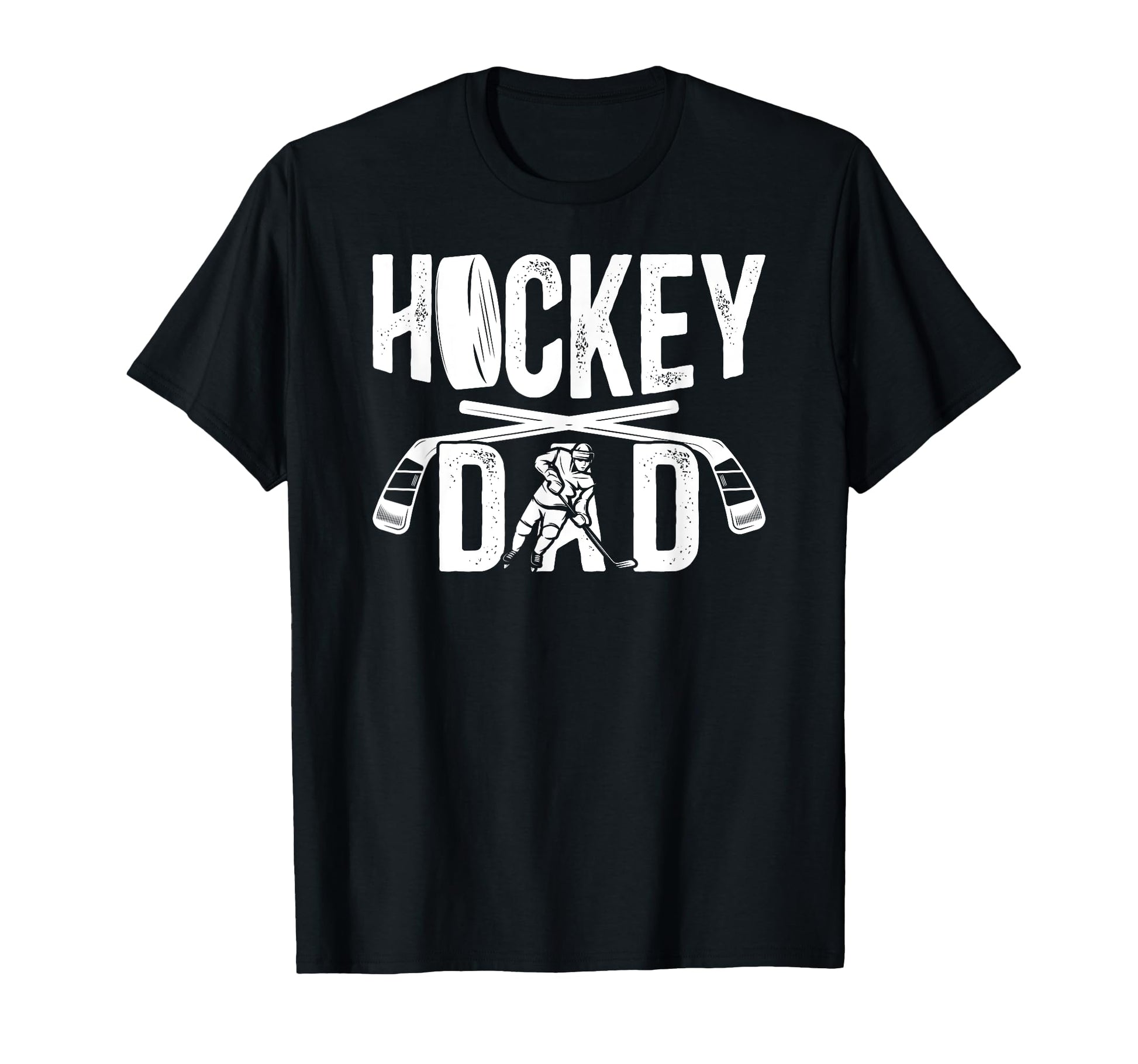 Hockey Dad Proud Ice Hockey Player Dad Ice T-Shirt - Unique Graphic Unisex - T-Shirt, Sweatshirt, Hoodie