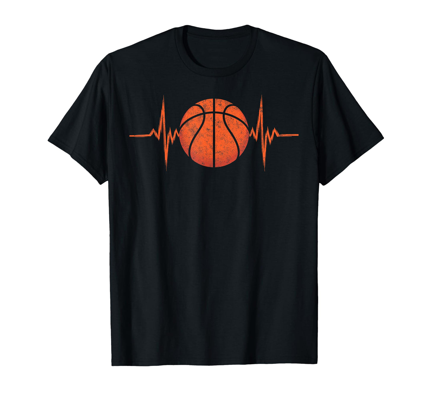 Heartbeat Basketball Player Ball T-Shirt - Casual Everyday Wear for Adults - T-Shirt, Sweatshirt, Hoodie