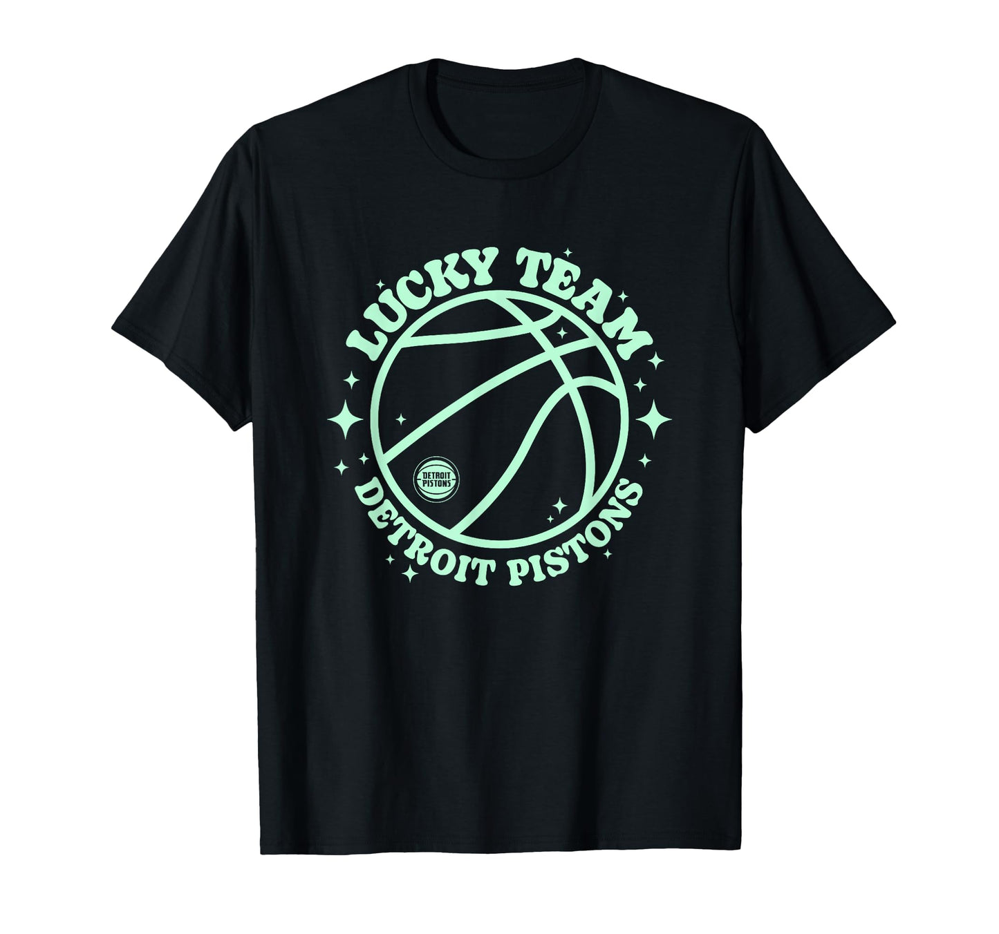 Nba Detroit Pistons Lucky Basketball Team T-Shirt - Unique Graphic Unisex - T-Shirt, Sweatshirt, Hoodie