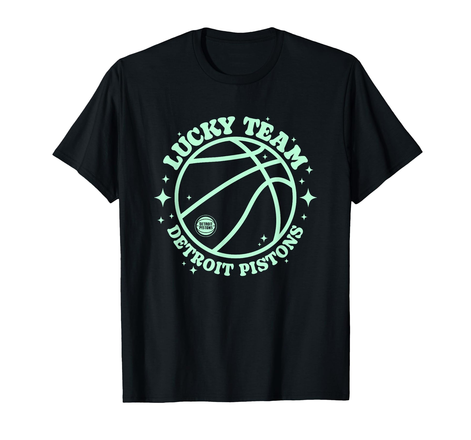 Nba Detroit Pistons Lucky Basketball Team T-Shirt - Unique Graphic Unisex - T-Shirt, Sweatshirt, Hoodie