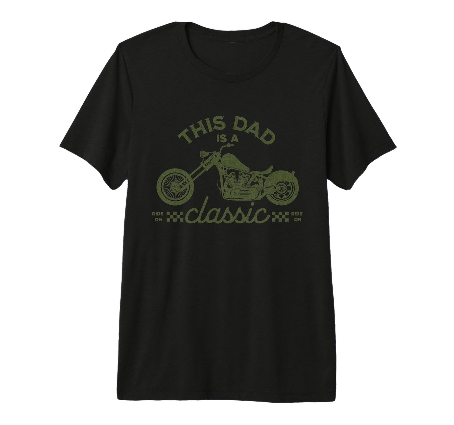 This Dad Is Funny Motorcycle Fathers T-Shirt - Trendy Graphic for Adults - T-Shirt, Sweatshirt, Hoodie