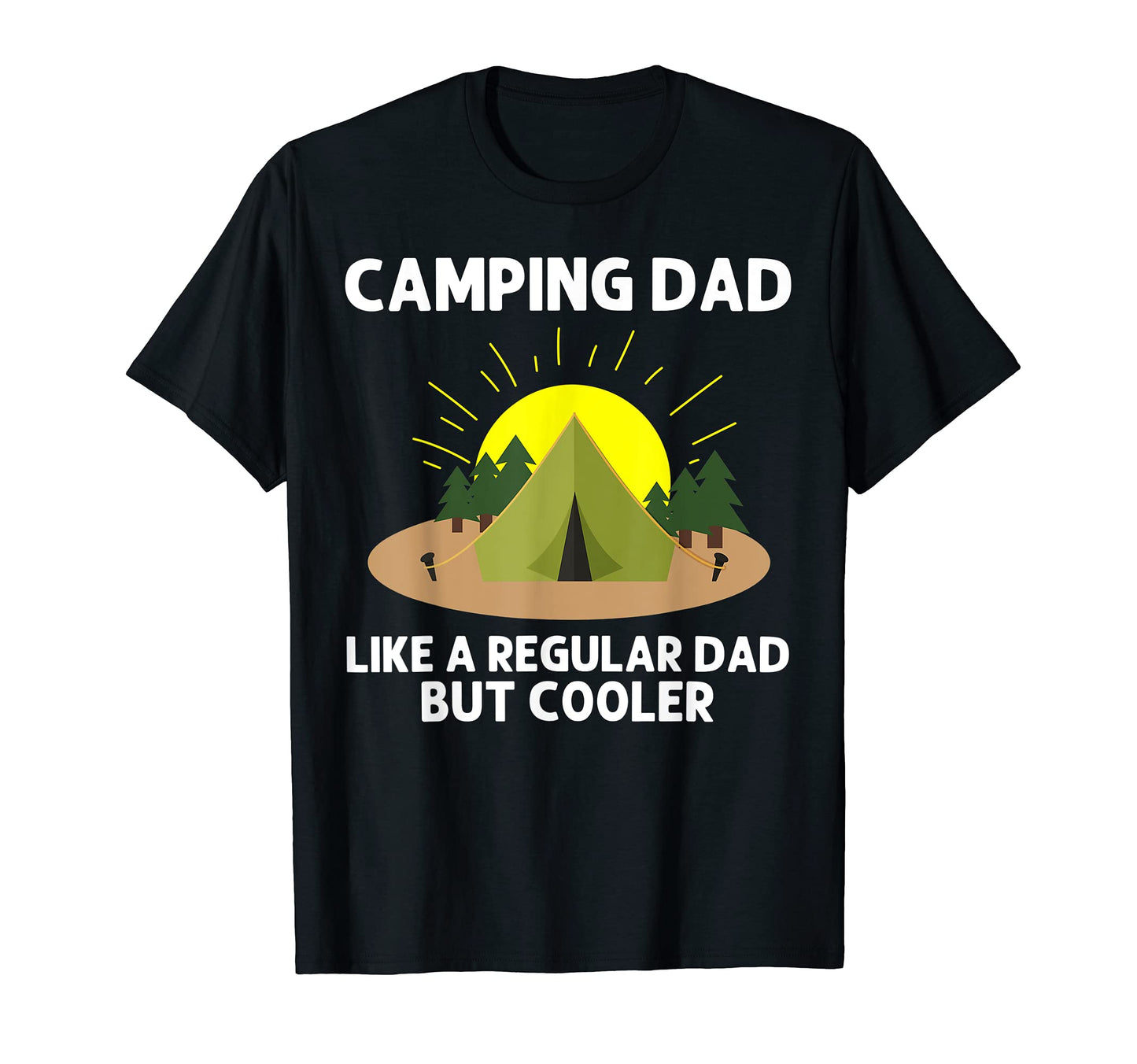 Camping Art Dad Papa Outdoor Tent T-Shirt - Novelty Apparel Unisex - T-Shirt, Sweatshirt, Hoodie