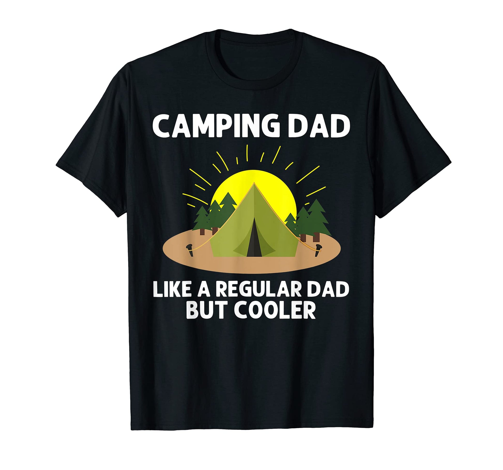 Camping Art Dad Papa Outdoor Tent T-Shirt - Novelty Apparel Unisex - T-Shirt, Sweatshirt, Hoodie