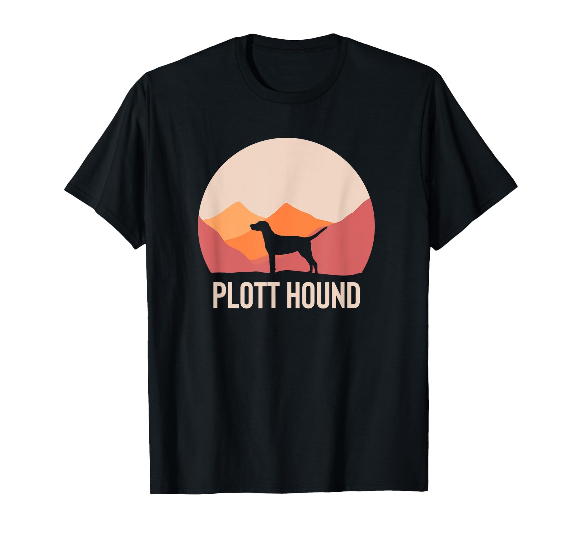Plott Hound Silhouette T-Shirt - Graphic Print Unisex - T-Shirt, Sweatshirt, Hoodie