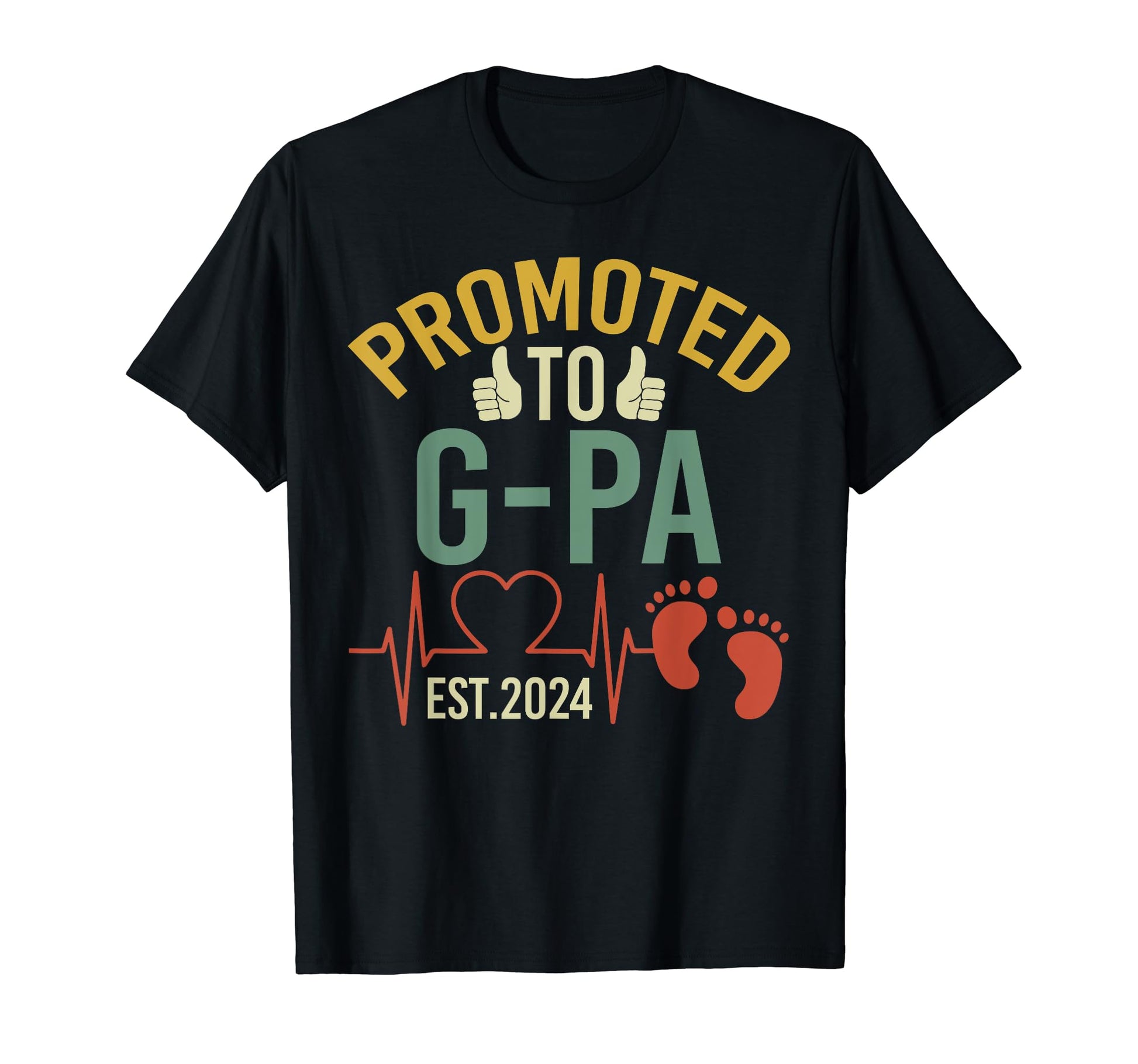 Promoted To G Pa Est 2024 First T-Shirt - Casual Everyday Wear for Adults - T-Shirt, Sweatshirt, Hoodie