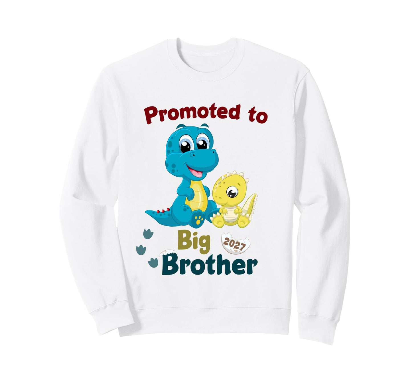 Promoted To Big Brother 2027 Pregnancy Sweatshirt - Unique Graphic Unisex - T-Shirt, Sweatshirt, Hoodie