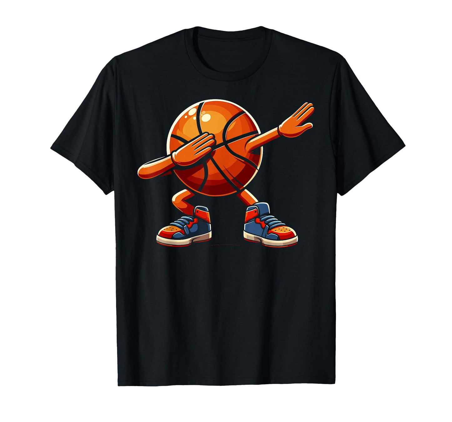Funny Dabbing Dab Basketball Ball T-Shirt - Custom Art Print Men Women - T-Shirt, Sweatshirt, Hoodie
