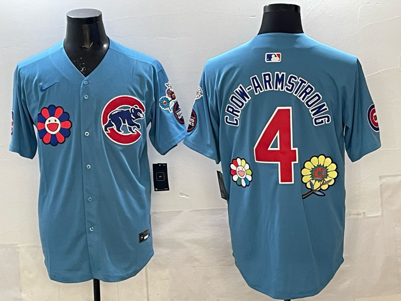 Men's Chicago Cubs Pete Crow-Armstrong Blue Limited Player Jersey baseball jersey product view 1
