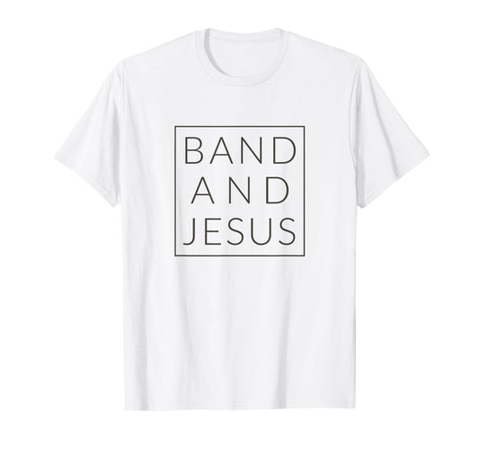 Band And Jesus Christian Musician T-Shirt - Aesthetic Graphic for Adults - T-Shirt, Sweatshirt, Hoodie