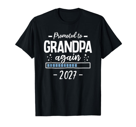 2Nd Time Grandpa Announcement T-Shirt - Fun Novelty Design for Adults - T-Shirt, Sweatshirt, Hoodie