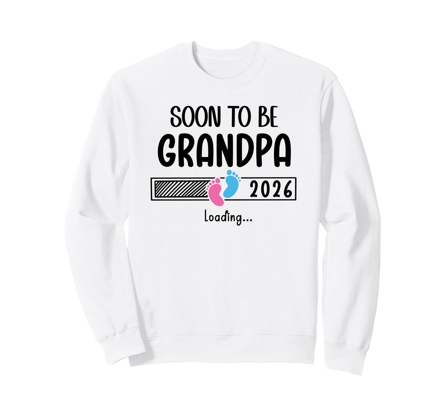 Promoted To Grandpa Est 2026 Soon Sweatshirt - Novelty Apparel for Adults - T-Shirt, Sweatshirt, Hoodie